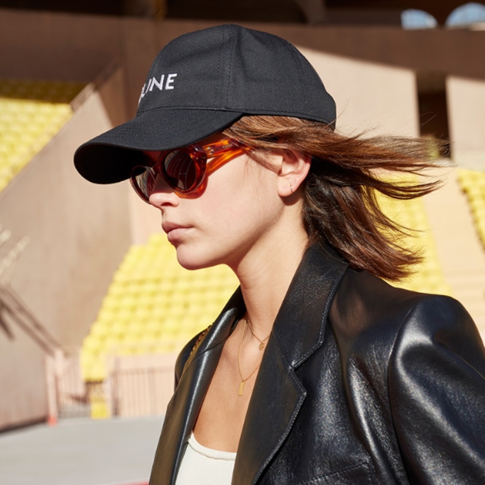 CELINE BASEBALL CAP IN COTTON BLUE